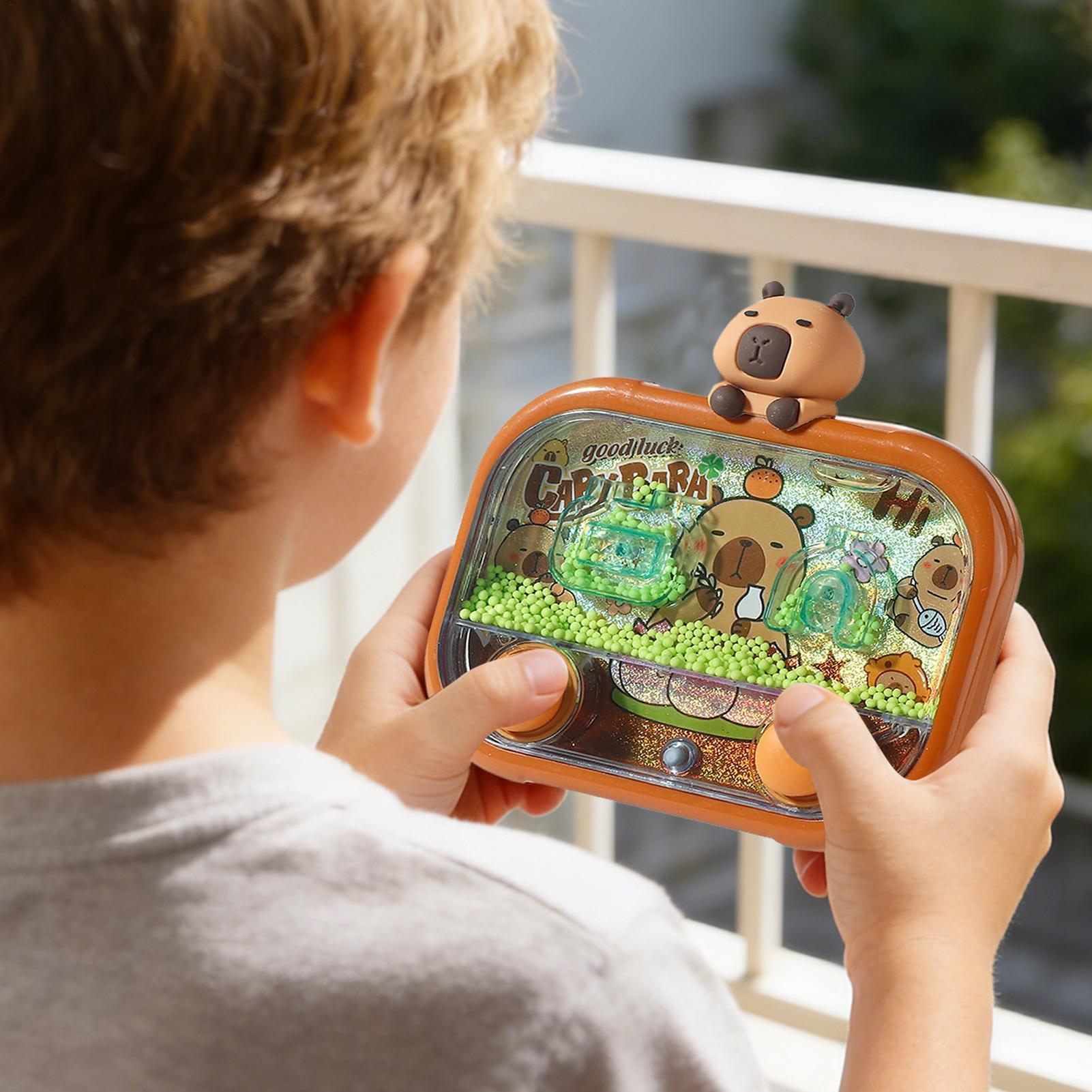 Kids Toys And Games - Портативная водная игра «Капибара» с LED-подсветкой,