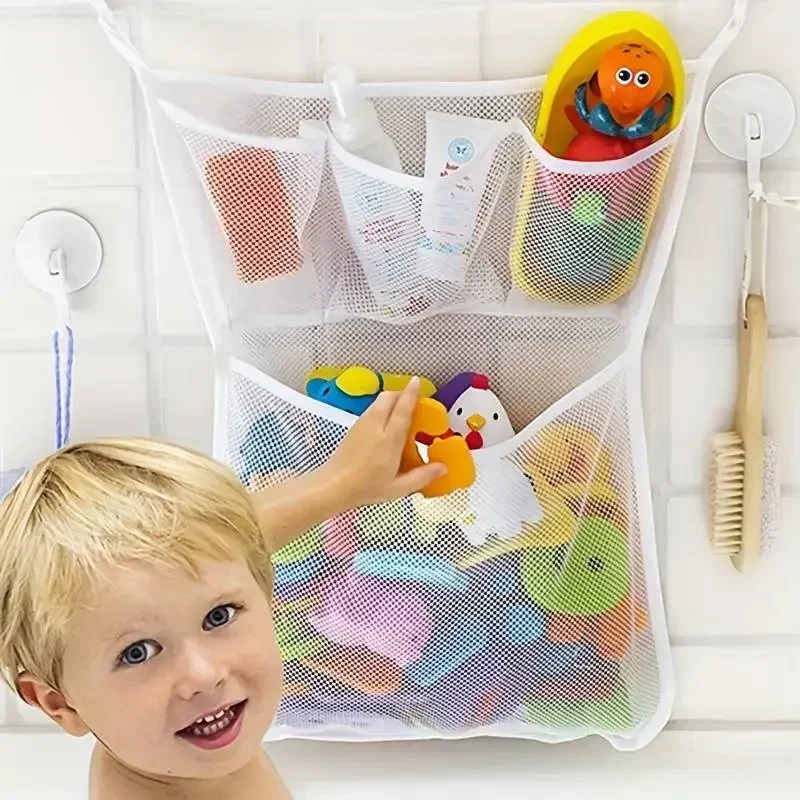 Kids Storage Toys - Сумка для игрушек, сетчатый органайзер для