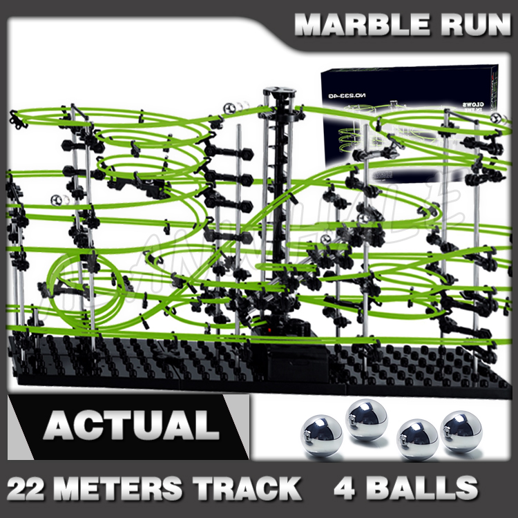 Marble Run Set - 2200 см Рельсовый уровень 4 Мраморный