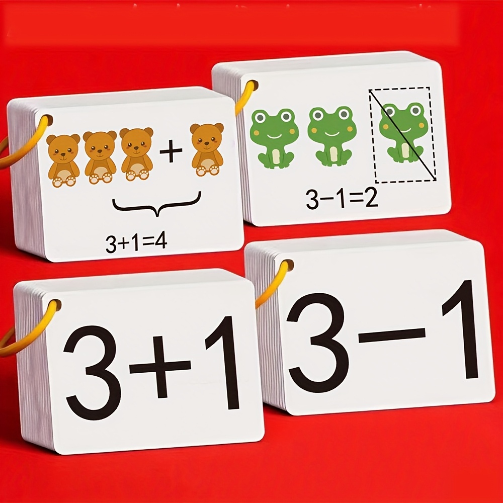 Educational Flash Card - 132 карточки с задачами на сложение