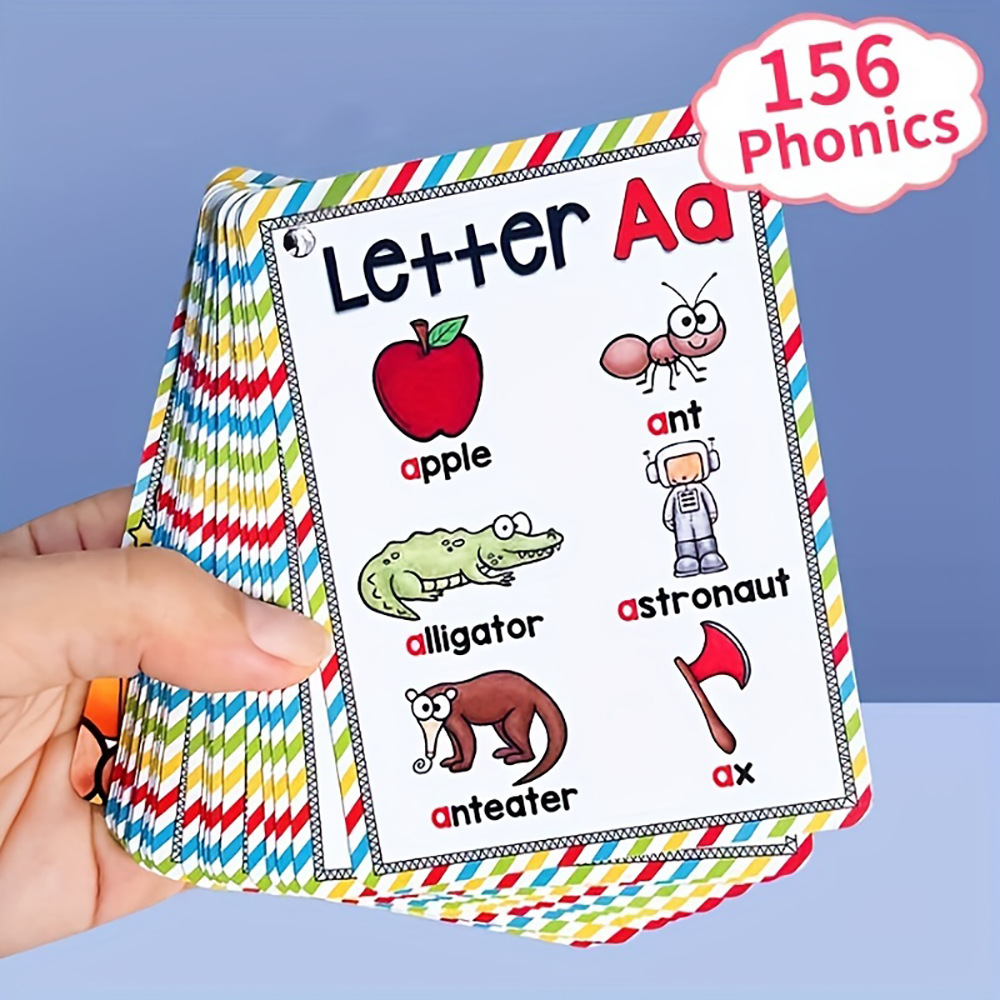 Educational Flash Card - Bview Art, английские 26-буквы, алфавит, фоника,