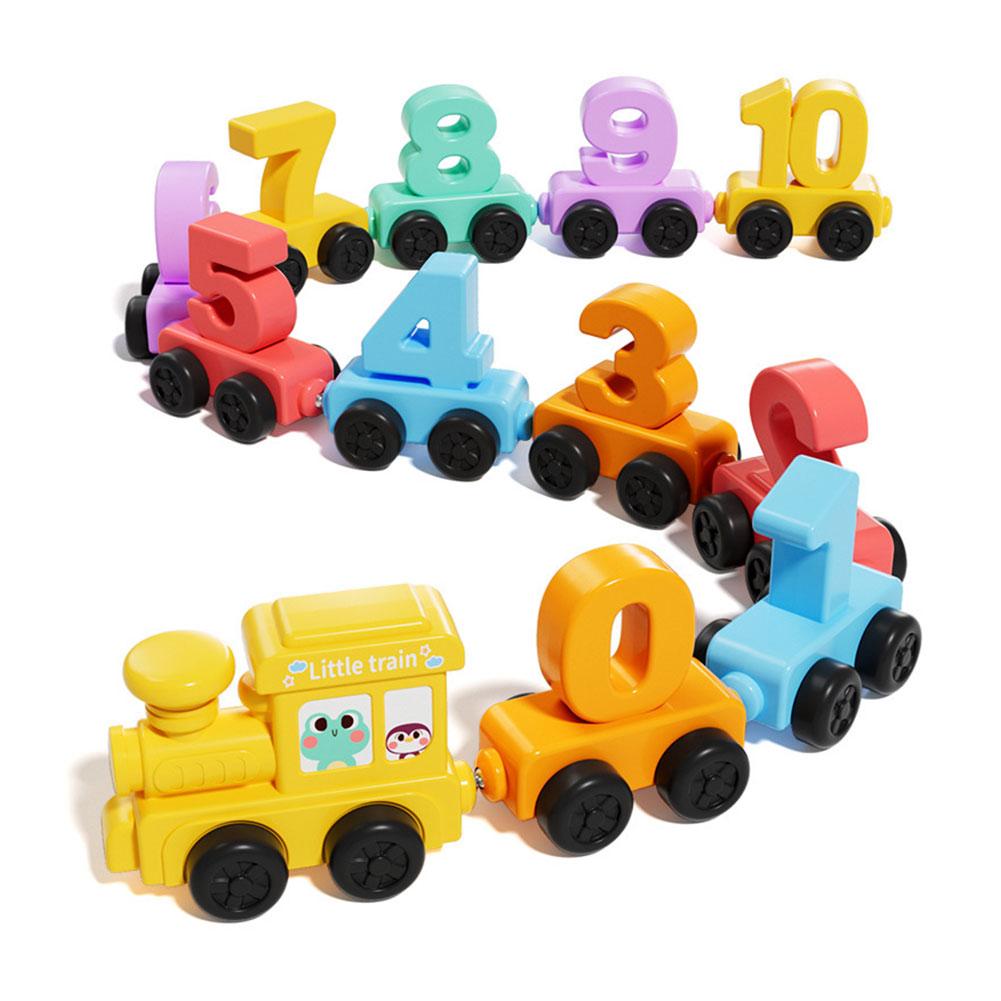 Kids Toys Variety - Монтессори-набор для обучения: деревянный магнитный поезд