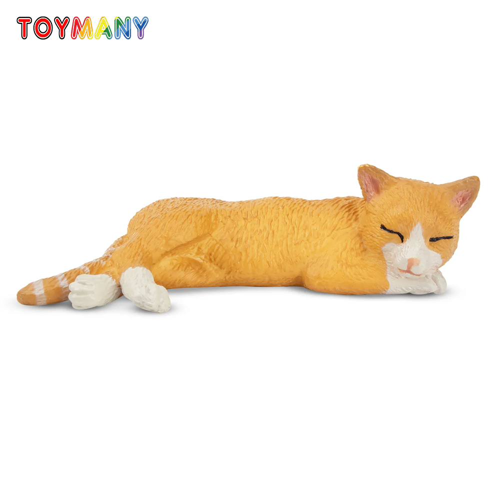 Kids Toys Variety - Toymany моделирование лежачий оранжевый кот домашнее