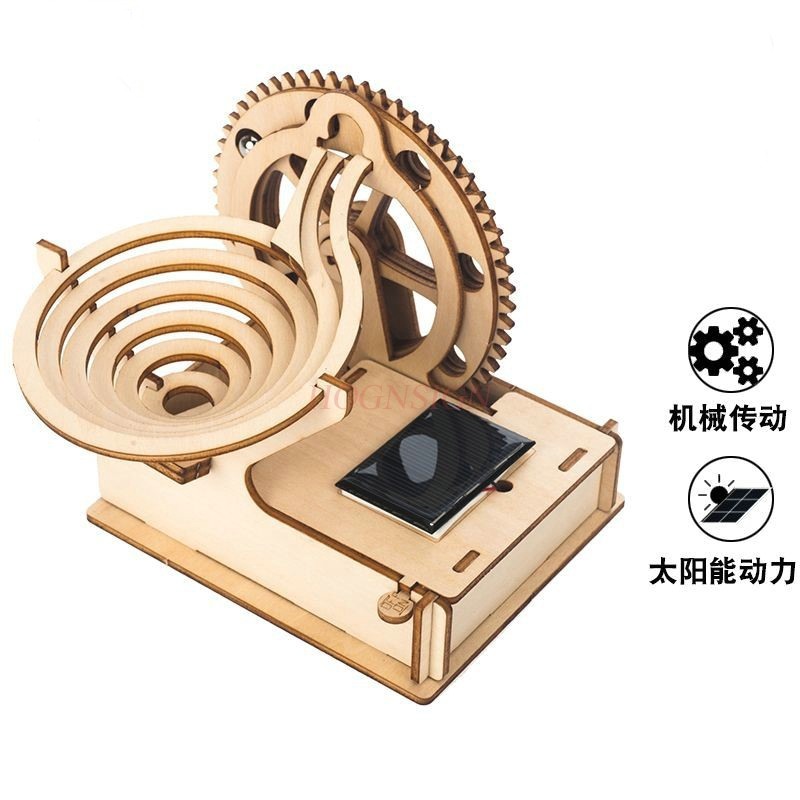 Marble Run Set - Деревянный мраморный бег на солнечной батарее
