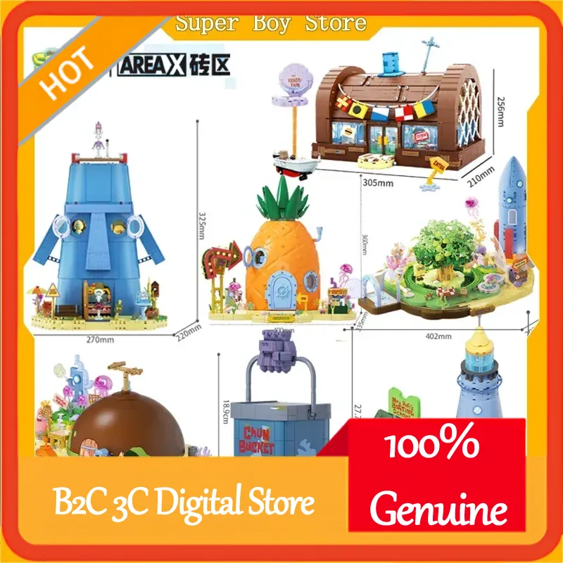 Конструктор Areax Spongebob Bi – обзор и цена Kids Toys Blocks