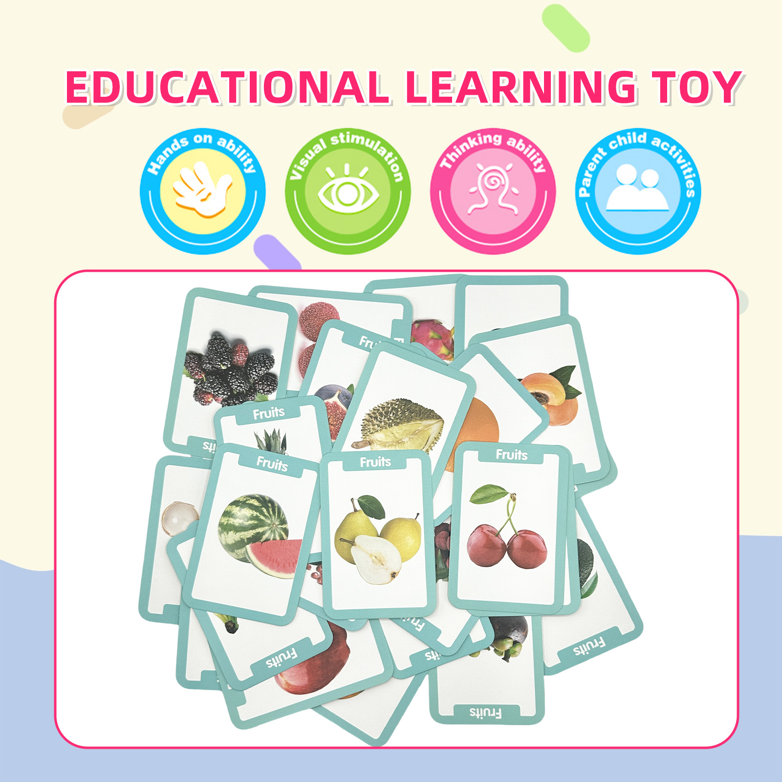 Монтессори-карточки для малыше – обзор и цена Educational Flash Card
