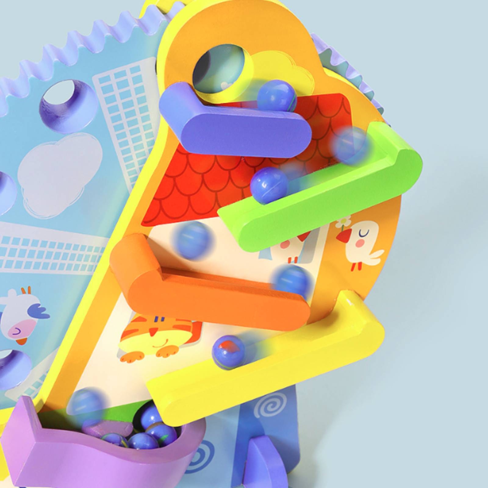 Деревянный настольный лабиринт – обзор и цена Marble Run Set