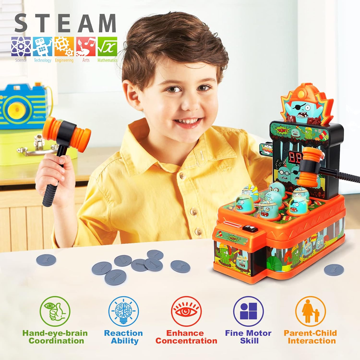 Игровой набор «Ударь зомби» дл – обзор и цена Kids Zombie Toys