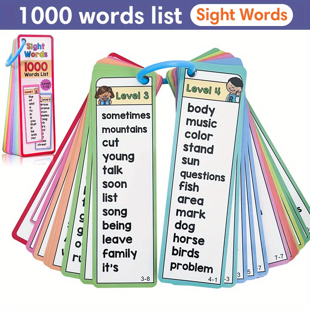 Флэш-карты со словами 1000 для – обзор и цена Educational Flash Card
