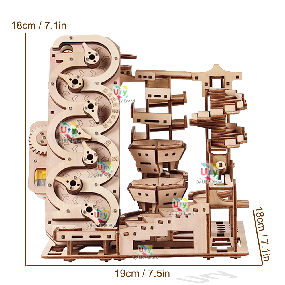 Электрический деревянный 3D-па – обзор и цена Marble Run Set
