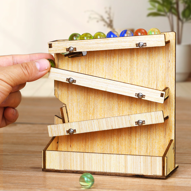 Деревянный конструктор-трек дл – обзор и цена Marble Run Set