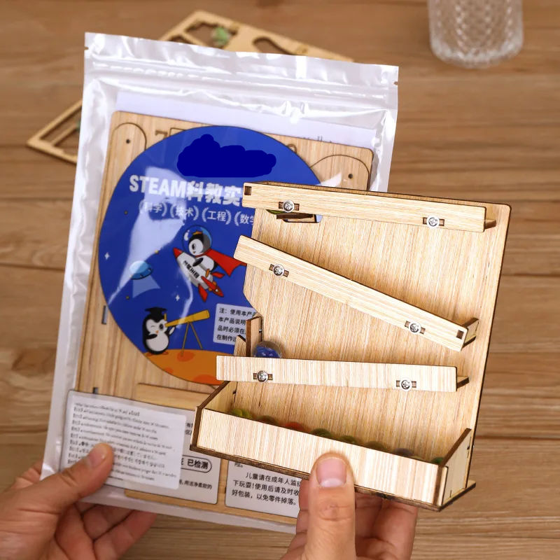 Деревянный конструктор-трек дл – обзор и цена Marble Run Set