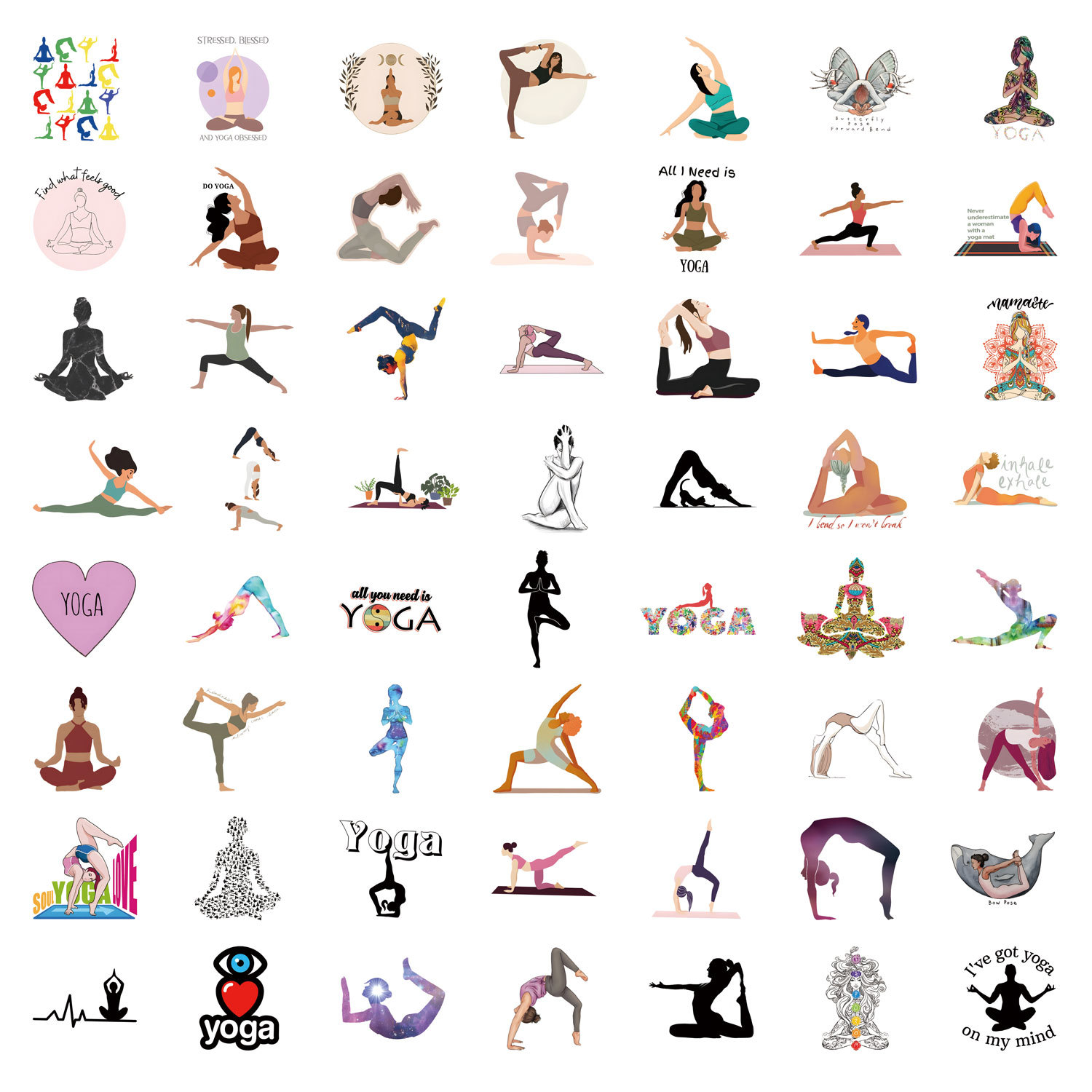10/55/110 шт., йога, Юг, фитне – обзор и цена Kids Yoga Toys